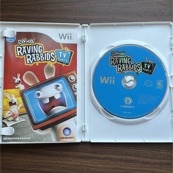 Rayman Raving Rabbids And TV Party Lot Nintendo Wii Complete with Manuals - Picture 3 of 3